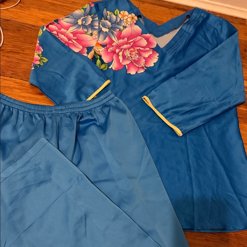 silk pajama set